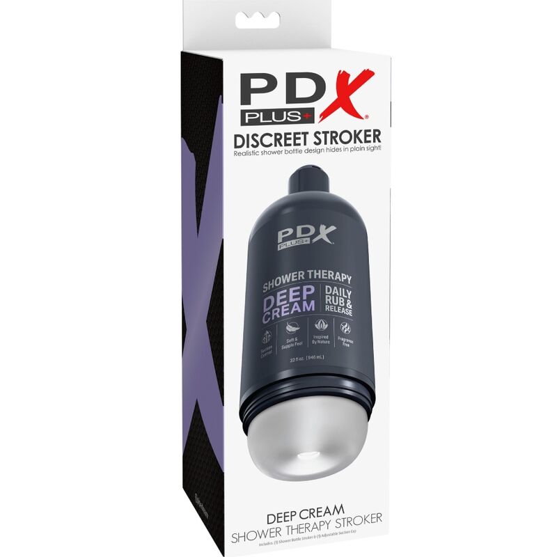 PDX PLUS - STROKER MASTURBATEUR DISCRET DEEP CREAM SHAMPOOING CONCEPTION DE BOUTEILLE - 7eme ciel