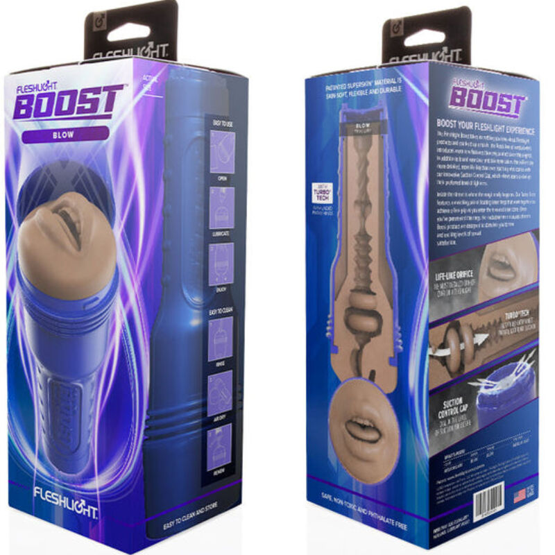 FLESHLIGHT BOOST - MASTURBADEUR BLOW MD FLESH MOUTH RP - 7eme ciel
