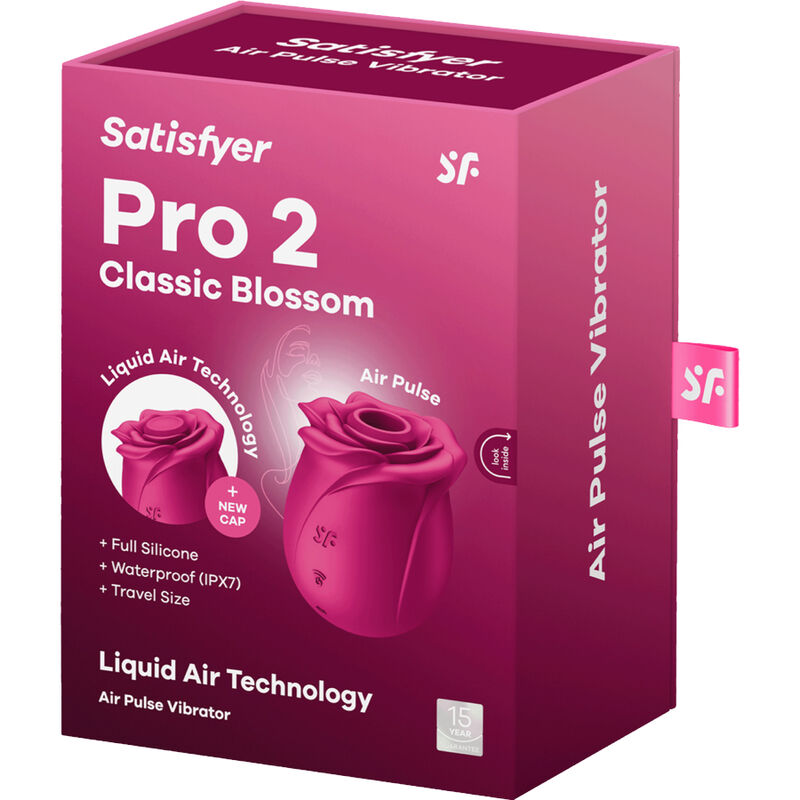SATISFYER - AIR PULSE VIBRATEUR FLEUR CLASSIQUE PRO 2 - 7eme ciel