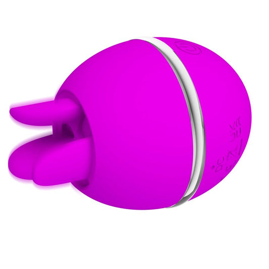 PRETTY LOVE - VIBRATEUR ROND EN SILICONE GEMINI BALL VIOLET - 7eme ciel