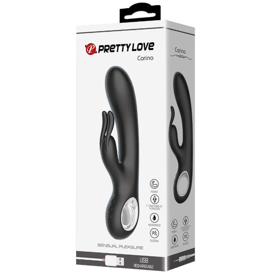 PRETTY LOVE - VIBRATEUR CARINA CLITORIS ET STIMULATEUR POINT G - 7eme ciel