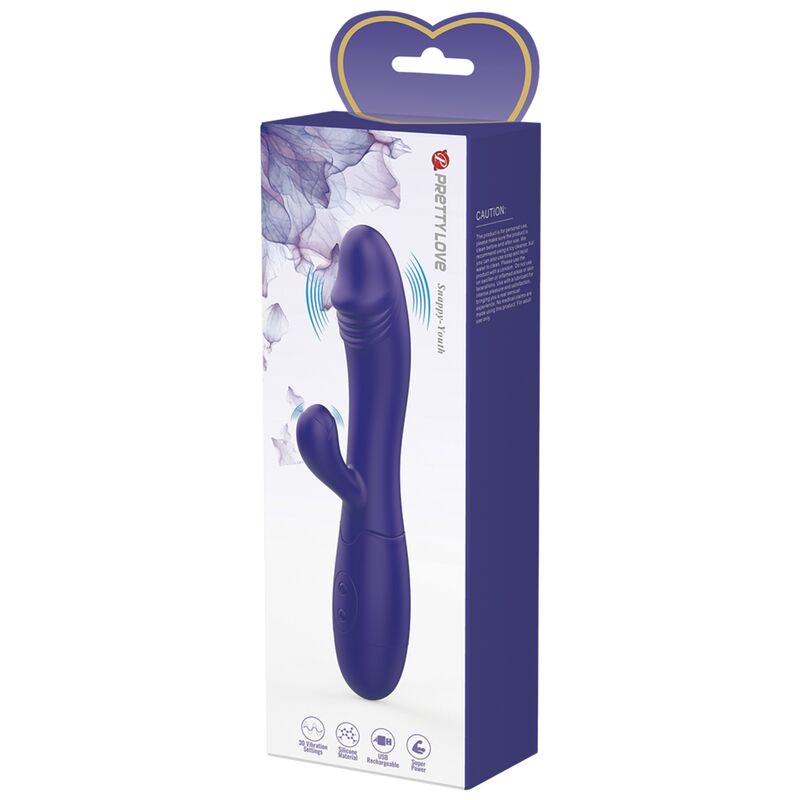 PRETTY LOVE - VIBRATEUR SNAPPY YOUTH & STIMULATEUR DE POINT G VIOLET - 7eme ciel