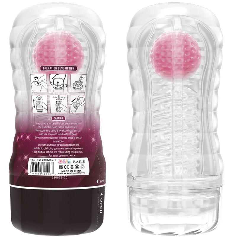 PRETTY LOVE - HOUSSE MASTURBATEUR ROSE - 7eme ciel