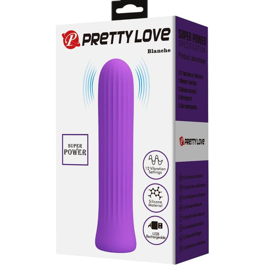PRETTY LOVE - BLANCHE VIBRATEUR STIMULATEUR LILAS - 7eme ciel