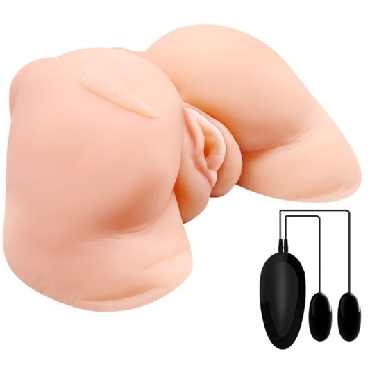 CRAZY BULL - VAGIN ET ANUS AVEC MAILLE RÉALISTE AVEC VIBRATION - 7eme ciel