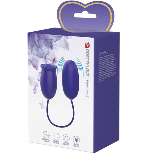 PRETTY LOVE - STIMULATEUR VIBRATEUR RECHARGEABLE DAISY YOUTH VIOLET - 7eme ciel