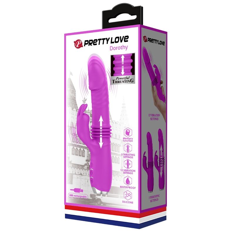 PRETTY LOVE - VIBRATEUR LAPIN RECHARGEABLE DOROTHY VIOLET - 7eme ciel