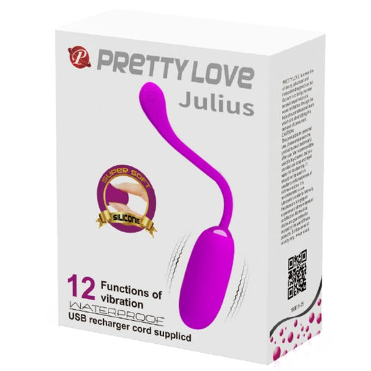 PRETTY LOVE - OEUF VIBRANT JULIUS IMPERMÉABLE-RECHARGEABLE VIOLET - 7eme ciel