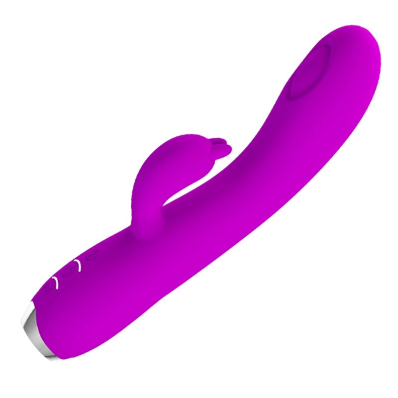 PRETTY LOVE - VIBRATEUR RECHARGEABLE REGINA - GEL À ASPIRATION VIOLET - 7eme ciel