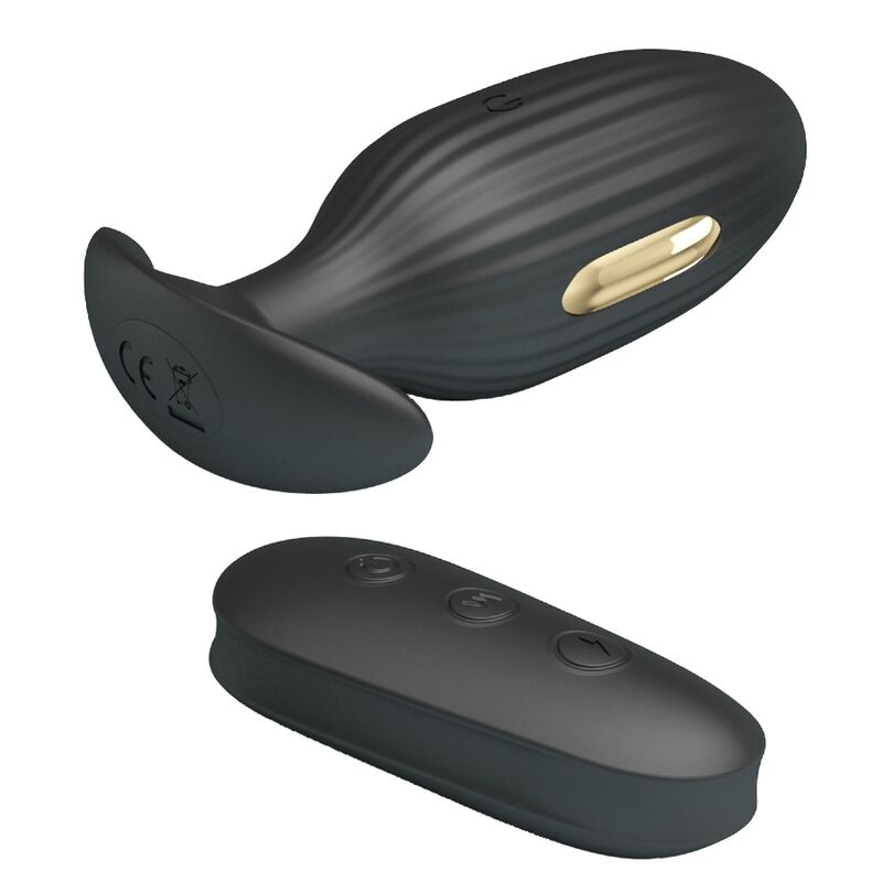 PRETTY LOVE - VIBRATEUR ANAL RECHARGEABLE KELLY PLUG NOIR - 7eme ciel