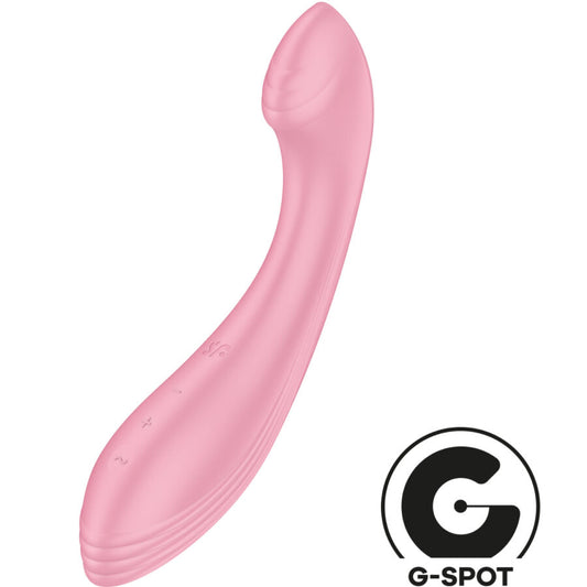 SATISFYER - STIMULATEUR VIBRATEUR G-FORCE G-SPOT ROSE - 7eme ciel