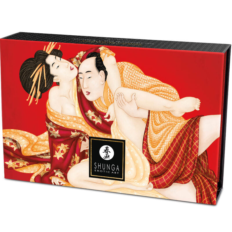 SHUNGA - KIT DE POUDRE DE MASSAGE COMESTIBLE À LA FRAISE - 7eme ciel