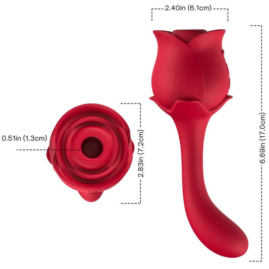 ARMONY - ROSELOVER SUCCION ET STIMULATEUR DE CLITORIS ROUGE