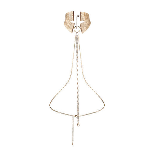 BIJOUX - DÉSIR MÉTALLIQUE COLLIER MÉTALLISÉ DORÉ - 7eme ciel