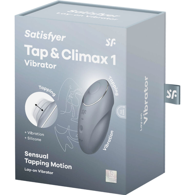 Tap & CLIMAX 1 SATISFYER - TAPVIBRATEUR LAY-ON ROUGE - 7eme ciel