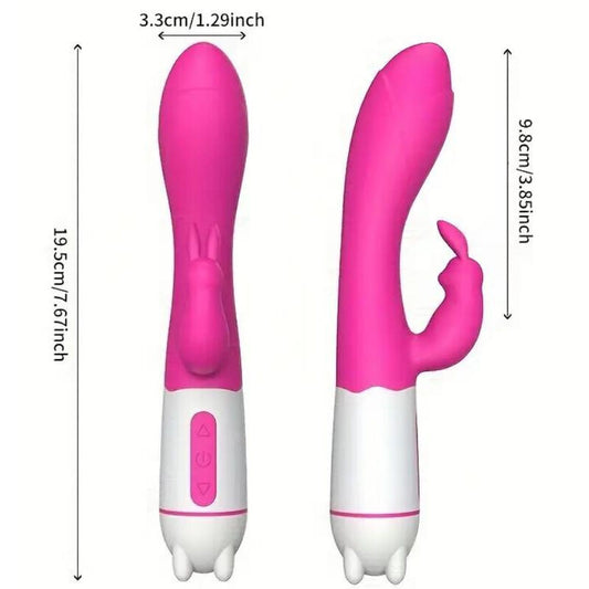 ARMONY - HAPPY VIBRATEUR & STIMULATEUR DE LAPIN FUCHSIA - 7eme ciel