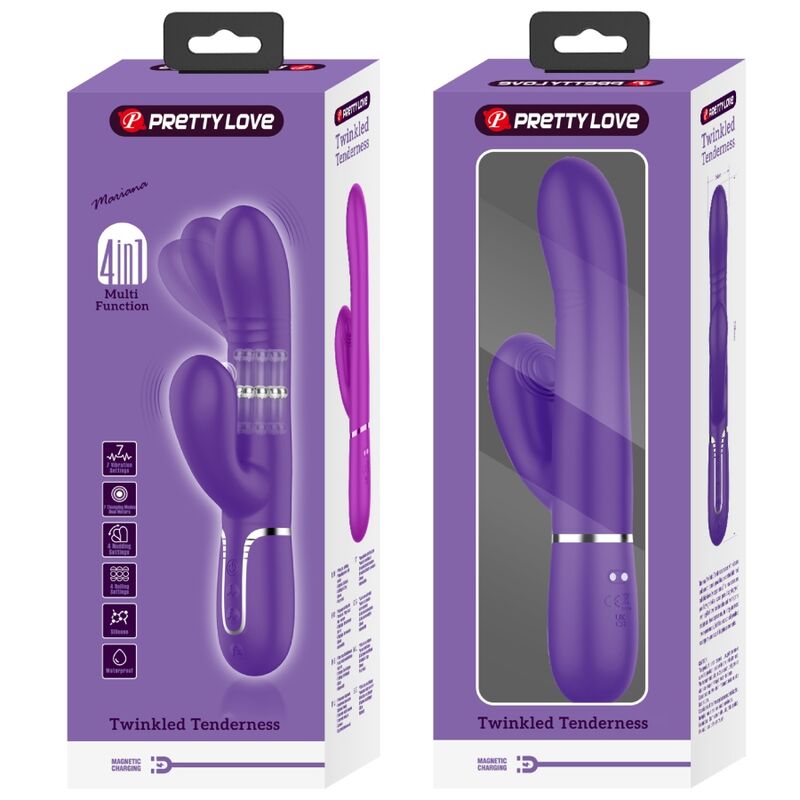 PRETTY LOVE - VIBRATEUR MULTIFONCTION G-SPOT VIOLET - 7eme ciel