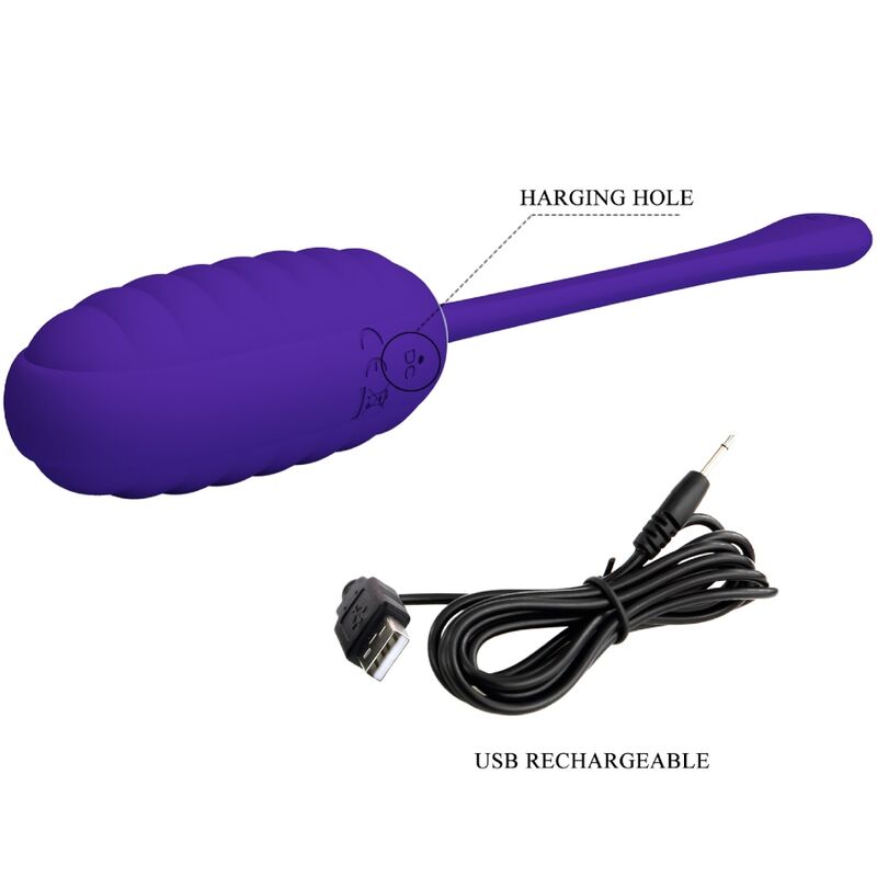 PRETTY LOVE - OEUF VIBRANT RECHARGEABLE KIRK VIOLET - 7eme ciel