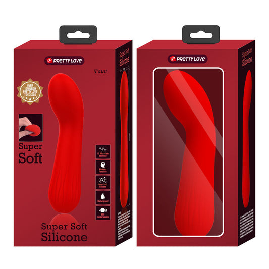 PRETTY LOVE - VIBRATEUR RECHARGEABLE FAUN ROUGE - 7eme ciel