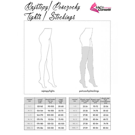 LIVCO CORSETTI FASHION - BAS MIRANEIT LC XG021 NOIR TAILLE UNIQUE