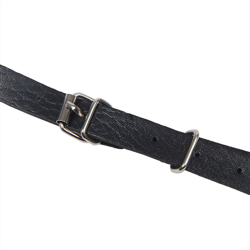 SUBBLIME - HARNAIS POITRINE AVEC GRANDES CHAÎNE S ANNEAUX TAILLE UNIQUE