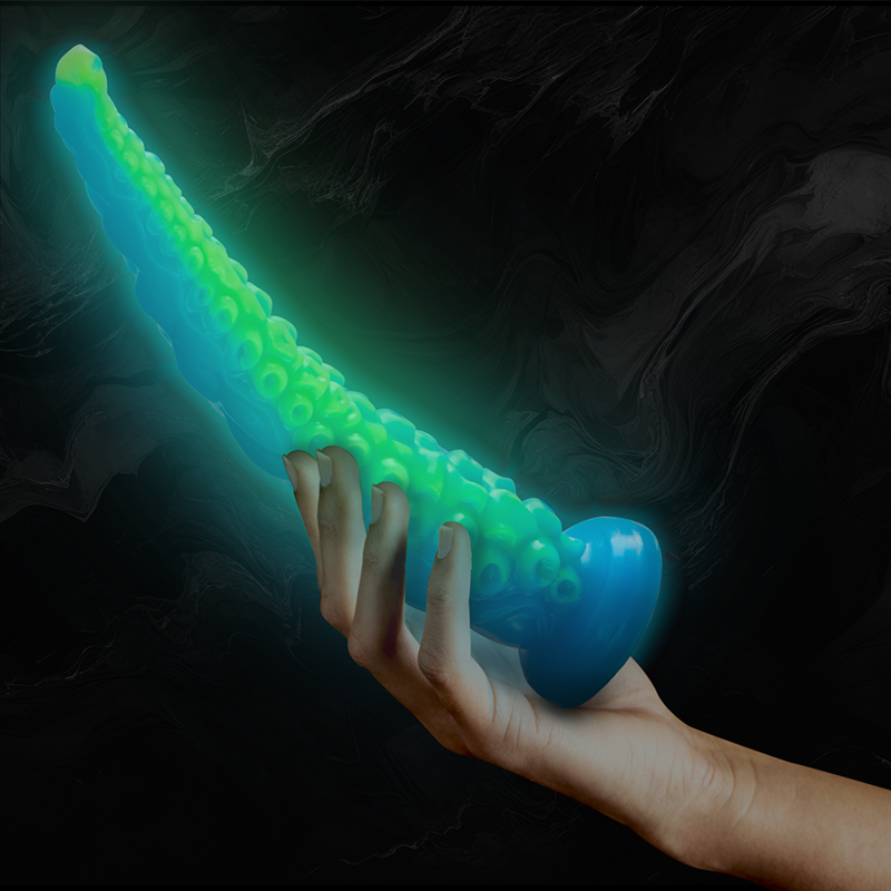 GODE TENTACLE MINCE FLUORESCENT SCYLLA GRANDE TAILLE - 7eme ciel