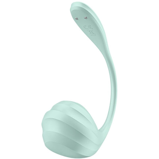 SATISFYER - APPLICATION GRATUITE STIMULATEUR DE POINT G PÉTALE LISSE VERT D'EAU - 7eme ciel