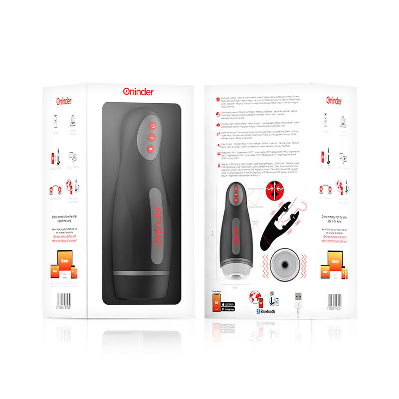 ONINDER - MASTURBATEUR RECHARGEABLE POUR HOMME SEOUL 10 VITESSES - APPLICATION GRATUITE - 7eme ciel