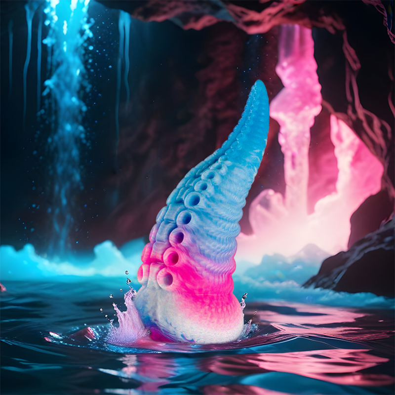GODE TENTACLE BLEU PHORCYS PETITE TAILLE - 7eme ciel