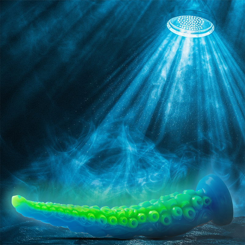 GODE TENTACLE MINCE FLUORESCENT SCYLLA GRANDE TAILLE - 7eme ciel