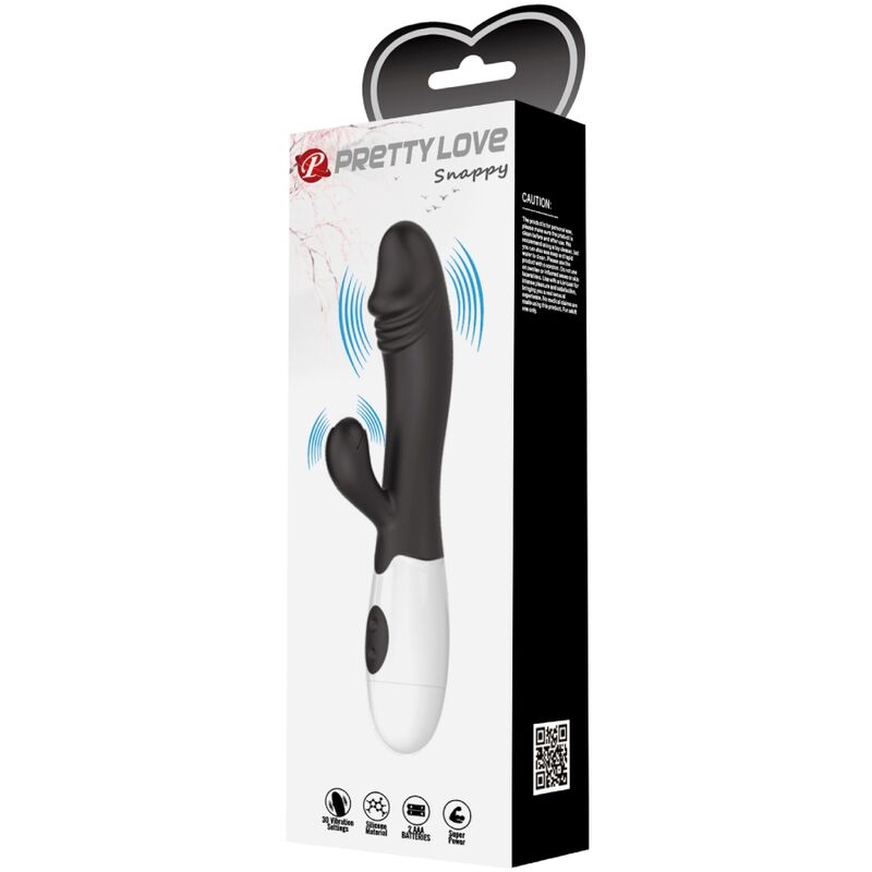 PRETTY LOVE - VIBRATEUR SNAPPY G-SPOT NOIR - 7eme ciel