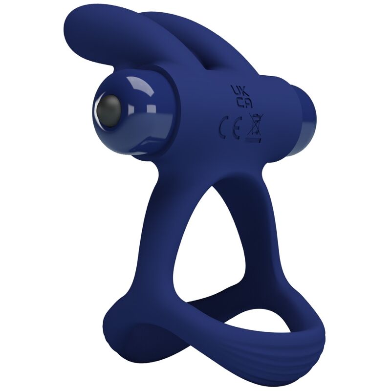 PRETTY LOVE - FRANCISCO DOUBLE ANNEAU VIBRANT LAPIN BLEU - 7eme ciel