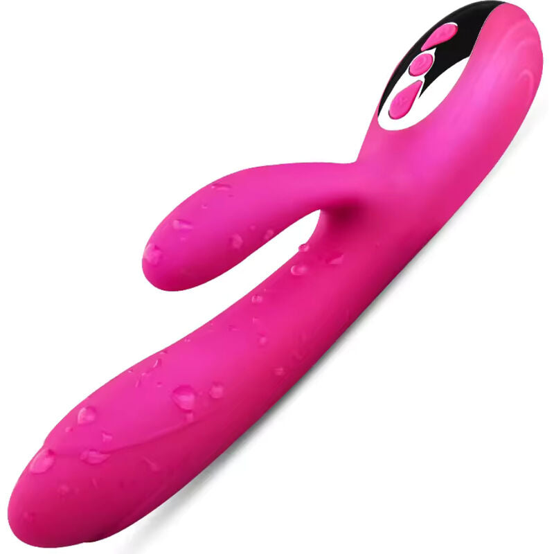 ARMONY - VIBRATEUR & STIMULATEUR FLEXIBLE EFFET CHALEUR FUCHSIA - 7eme ciel