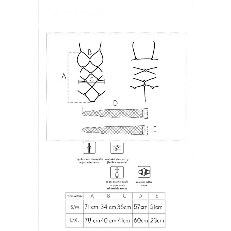 LIVCO CORSETTI FASHION - THIARA LC 20213 ENSEMBLE CORPS + BAS ROUGE S/M - 7eme ciel