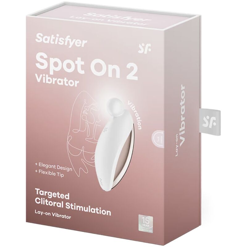 SATISFYER - SPOT ON 2 VIBRATEUR LAY-ON BLANC - 7eme ciel