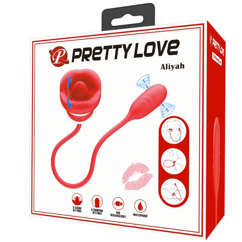 PRETTY LOVE - MASTURBATEUR BOUCHE ROUGE ALIYAH