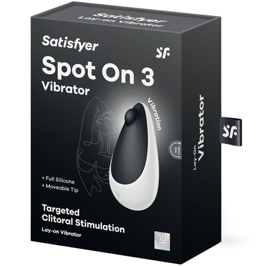 SATISFYER - SPOT ON 3 STIMULATEUR CLITORAL NOIR - 7eme ciel
