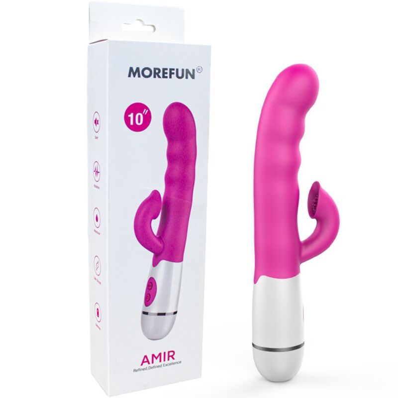 ARMONY - AMIR VIBRATEUR MULTIFONCTION AVEC LANGUE STIMULANTE 16 VITESSES ROSE - 7eme ciel