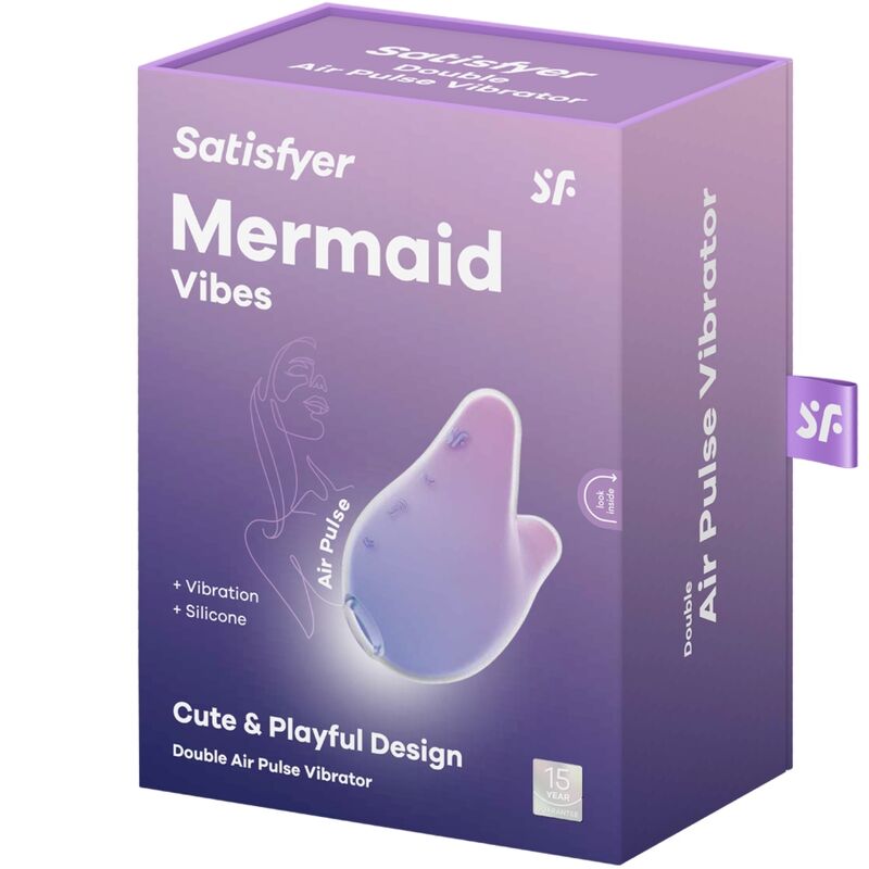 SATISFYER - MERMAID VIBES STIMULATEUR & VIBRATEUR VIOLET ET ROSE - 7eme ciel