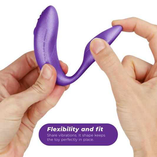 WE-VIBE - VIBRATEUR CHORUS POUR COUPLES AVEC CONTRÔLE DE SQUEEZE LILAS - 7eme ciel