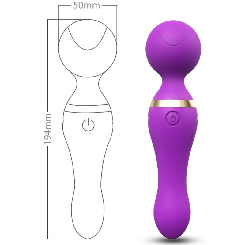 ARMONY - FREEZA MASSAGER & VIBRATEUR TÊTE SUPER FLEXIBLE VIOLET - 7eme ciel