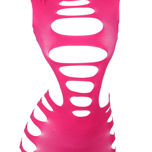 SUBBLIME - 952273 ROBE RÉSILLE ÉLASTIQUE MANCHES LONGUES ROSE TAILLE UNIQUE - 7eme ciel