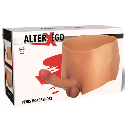 HIDDEN DESIRE - ALTER EGO BOXERSHOT AVEC PÉNIS 18 CM TAILLE L