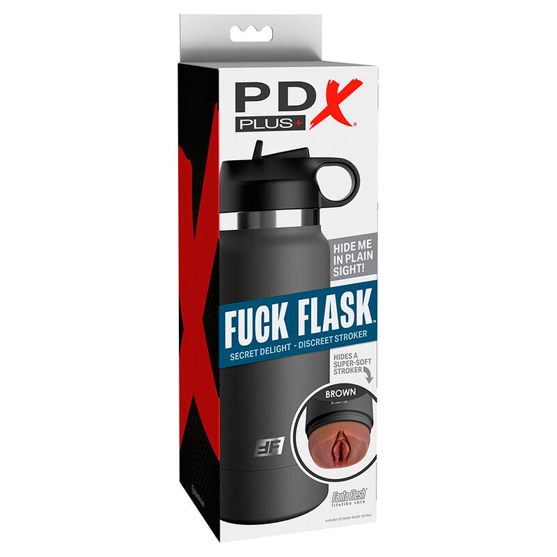PDX PLUS - FUCK FLASK VAGINE STROKER DISCRET MODÈLE MARRON 2 - 7eme ciel