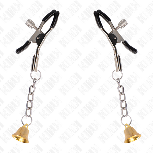 KINK - PINCES À TÉLÉMON PENDENTIF CLOCHE OR 6 CM - 7eme ciel