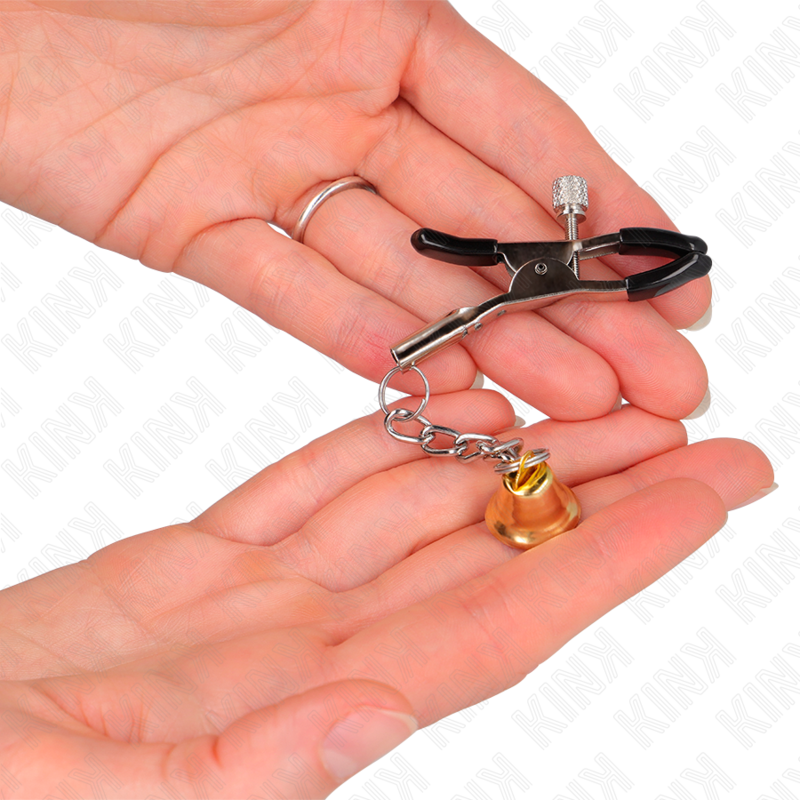 KINK - PINCES À TÉLÉMON PENDENTIF CLOCHE OR 6 CM - 7eme ciel
