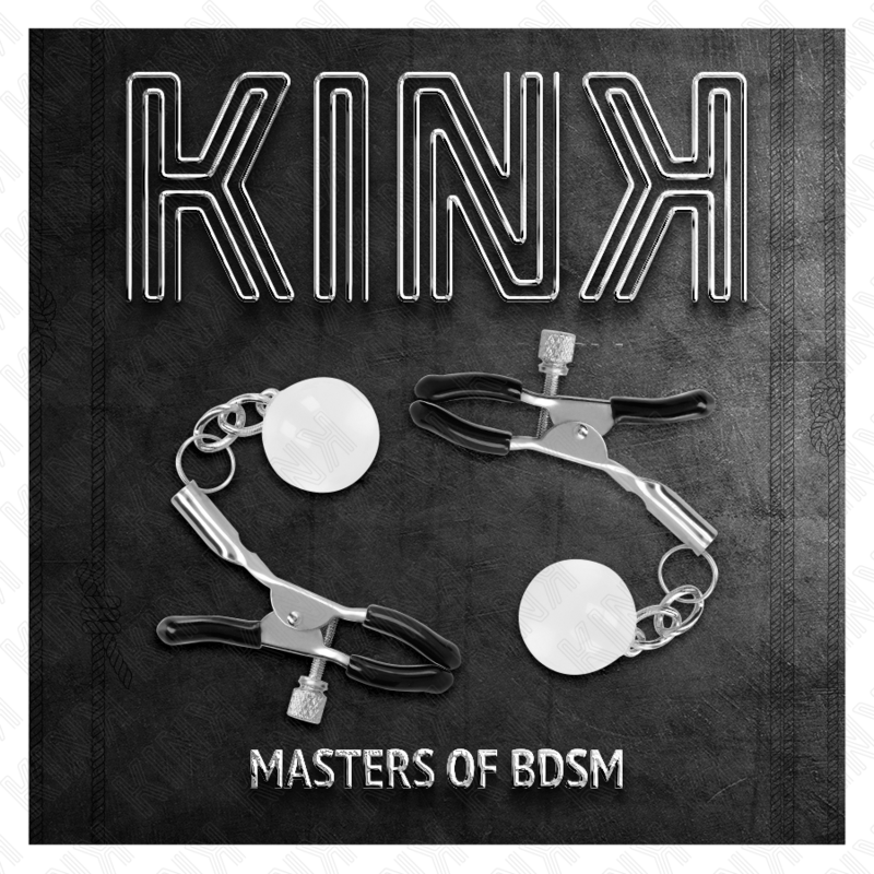 KINK - PINCES À METON BILLES DE VERRE ARGENT 6 CM - 7eme ciel
