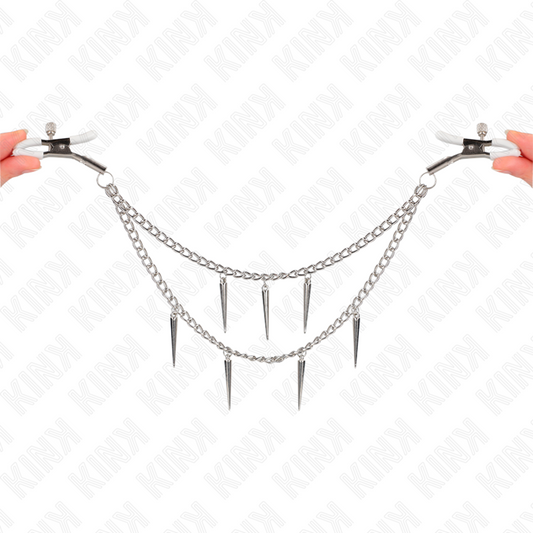 KINK - PINCES À METELIER AVEC CHAÎNES À POINTES 30 CM