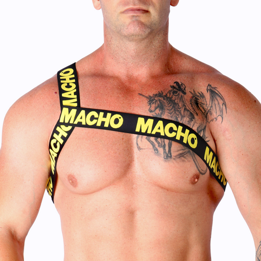 MACHO - HARNAIS ROMAIN BLANC S/M