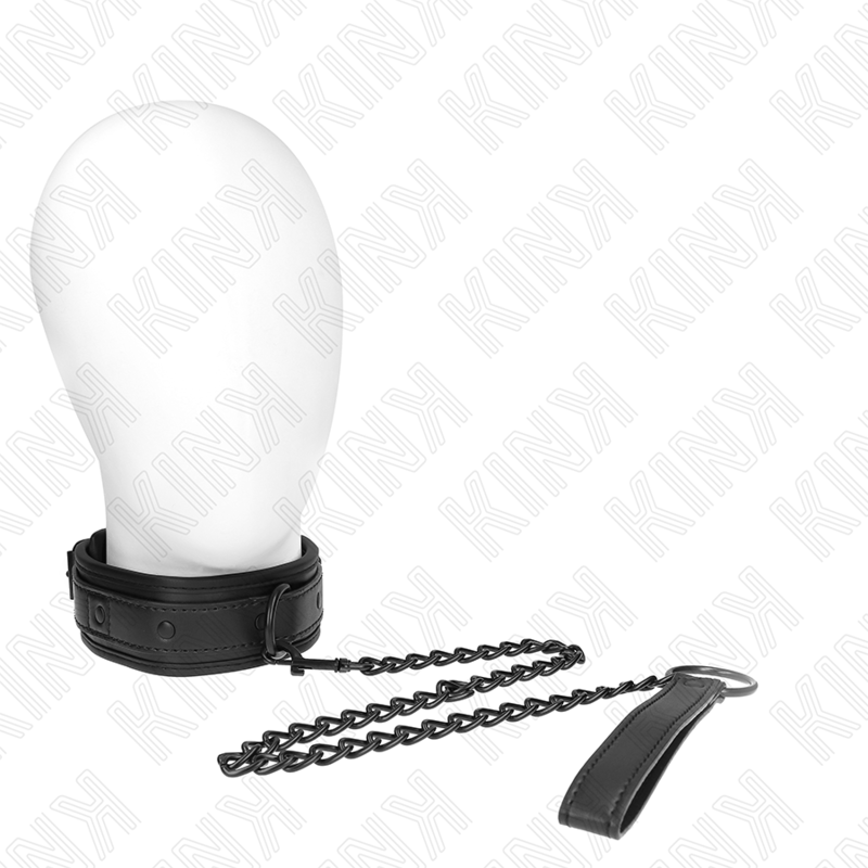 KINK - COLLIER DE BONDAGE EN NÉOPRÈNE MODÈLE 2 AVEC CEINTURE 78 CM RÉGLABLE 37,5 X 49,5 CM - 7eme ciel